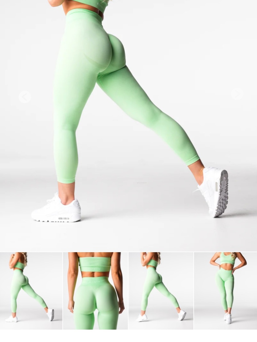 NVGTN Mint Green High-Waist Scrunch Leggings